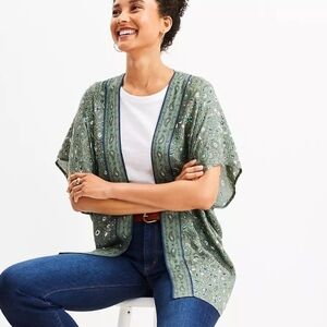 loft lightweight Bohemian floral print beachy wrap